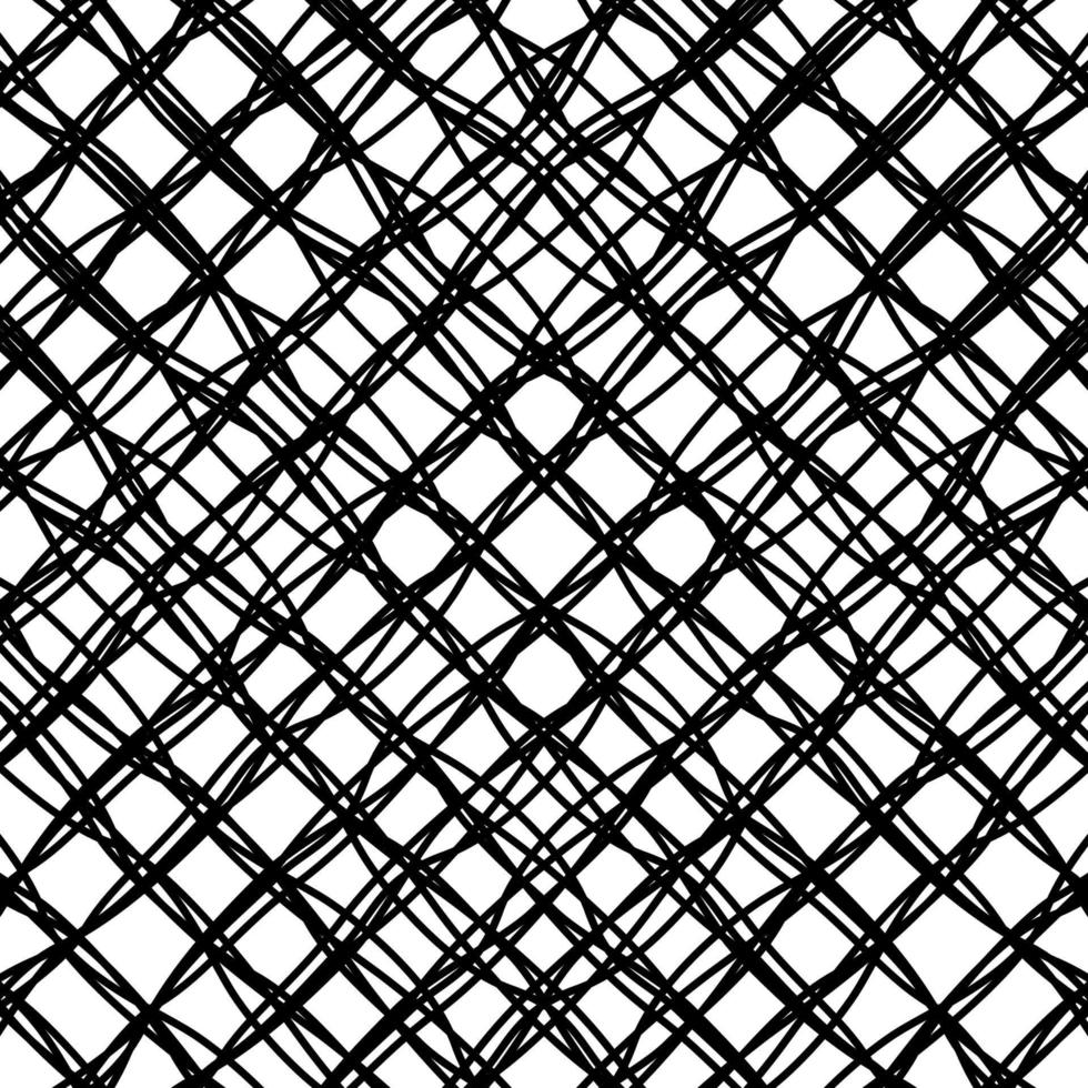Artistic Abstract Lines Motifs Pattern for Decoration, Background, Ornate or Graphic Design Element. Vector Illustration