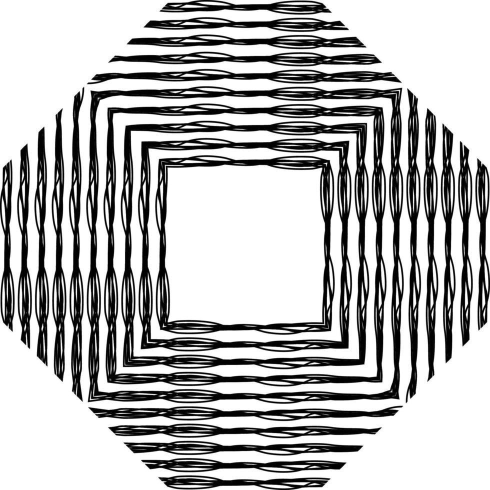 Artistic Abstract Lines Motifs Pattern for Decoration, Background, Ornate or Graphic Design Element. Vector Illustration