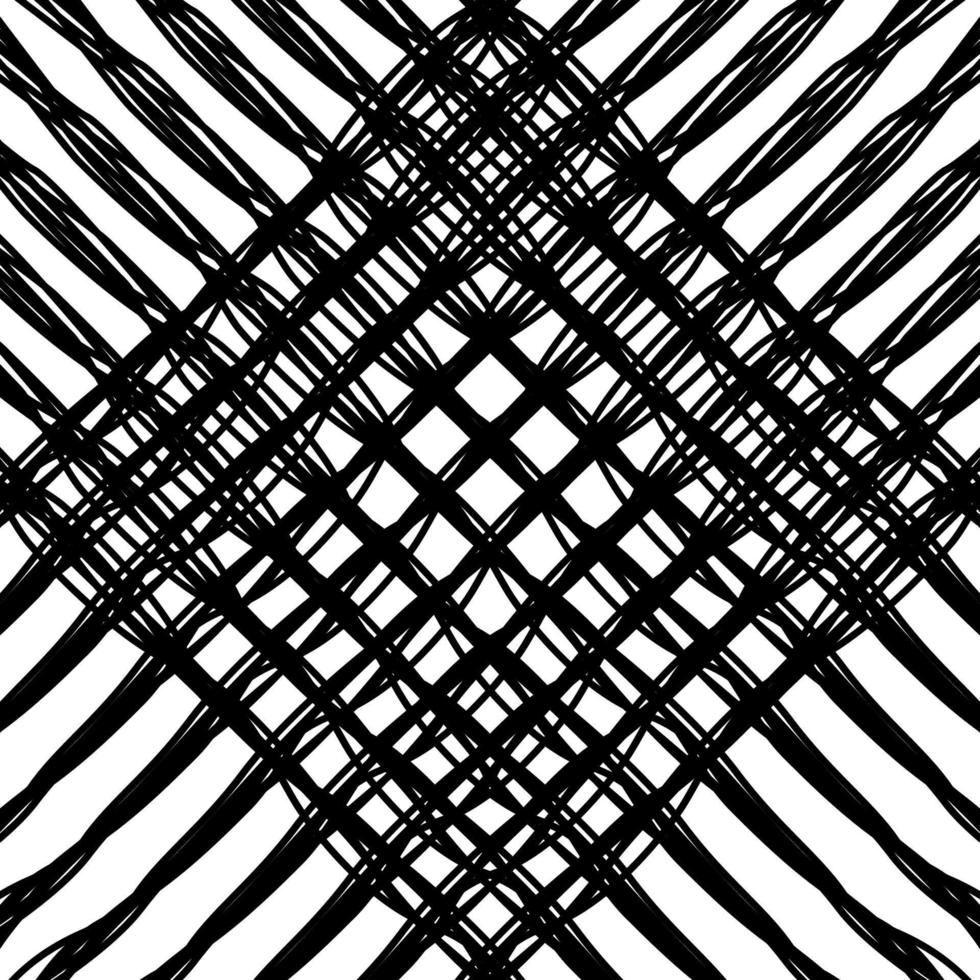 Artistic Abstract Lines Motifs Pattern for Decoration, Background, Ornate or Graphic Design Element. Vector Illustration