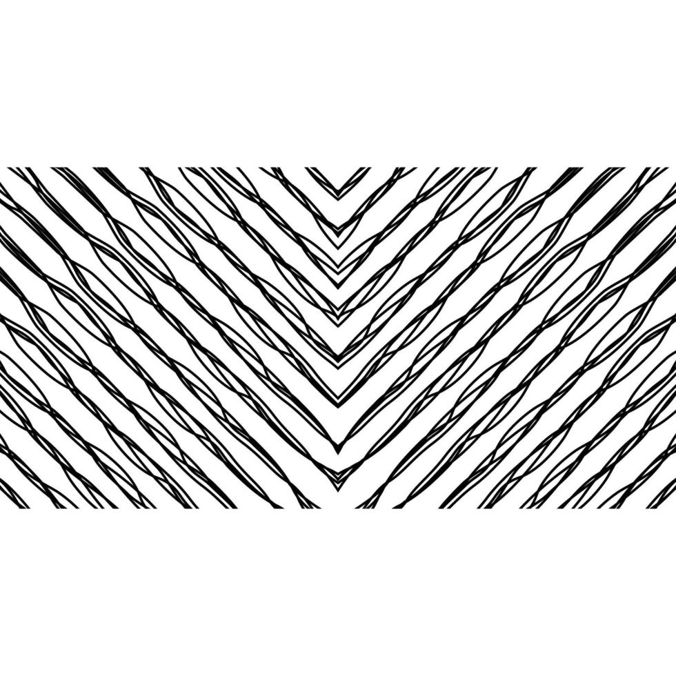 Artistic Abstract Lines Motifs Pattern for Decoration, Background, Ornate or Graphic Design Element. Vector Illustration