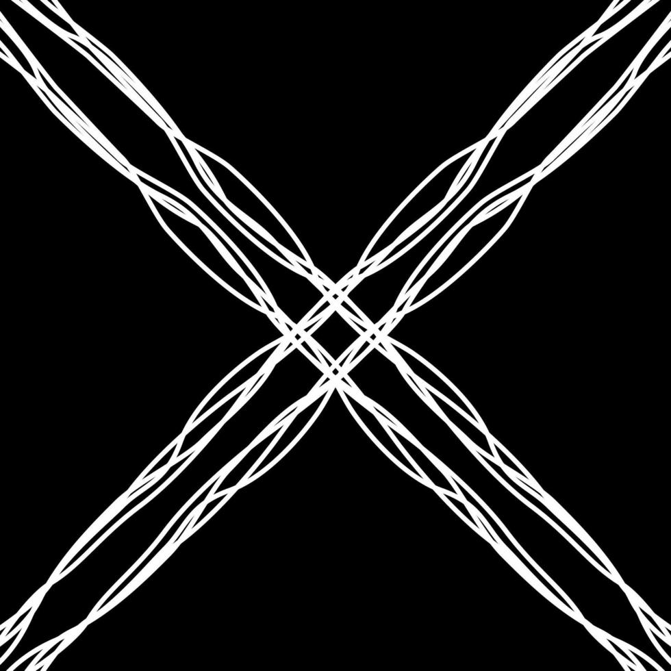 Artistic Abstract Lines Motifs Pattern for Decoration, Background, Ornate or Graphic Design Element. Vector Illustration