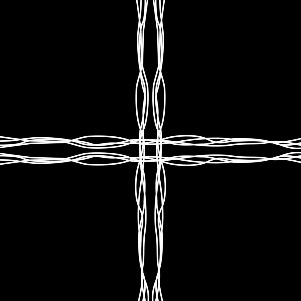 Artistic Abstract Lines Motifs Pattern for Decoration, Background, Ornate or Graphic Design Element. Vector Illustration