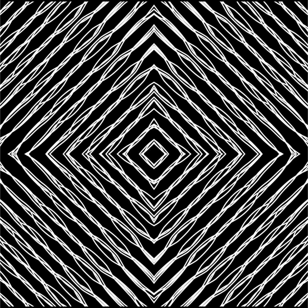 Artistic Abstract Lines Motifs Pattern for Decoration, Background, Ornate or Graphic Design Element. Vector Illustration