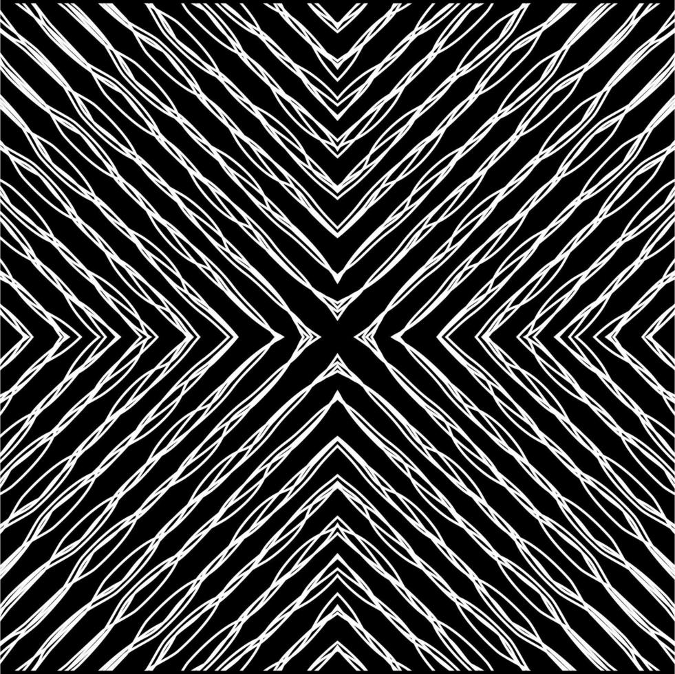 Artistic Abstract Lines Motifs Pattern for Decoration, Background, Ornate or Graphic Design Element. Vector Illustration