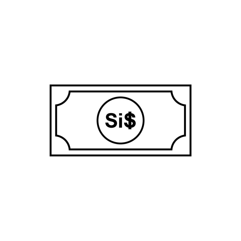 Solomon Islands Currency, Solomon Islands Dollar, SBD Sign. Vector Illustration