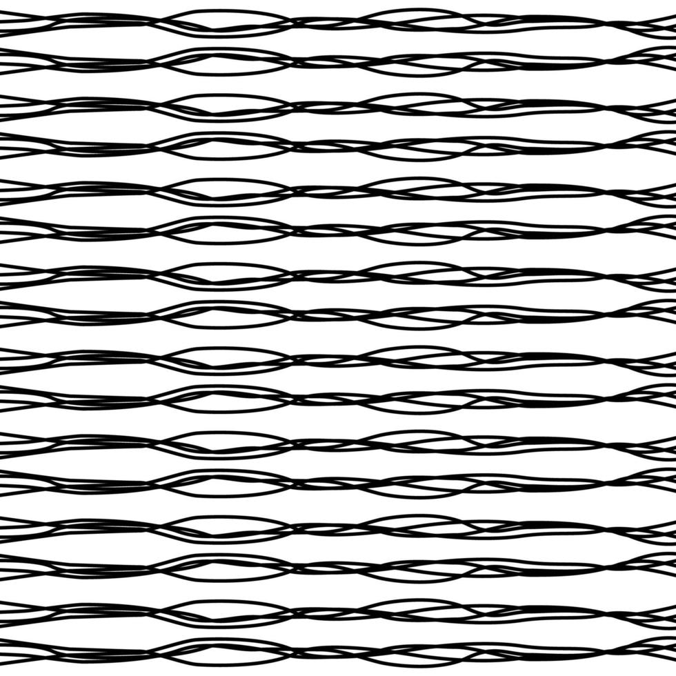 Artistic Abstract Lines Motifs Pattern for Decoration, Background, Ornate or Graphic Design Element. Vector Illustration
