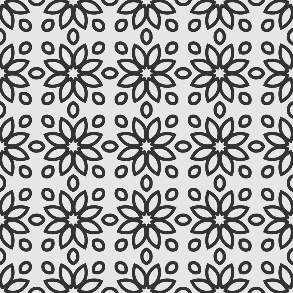 vector geometric flower shapes pattern background