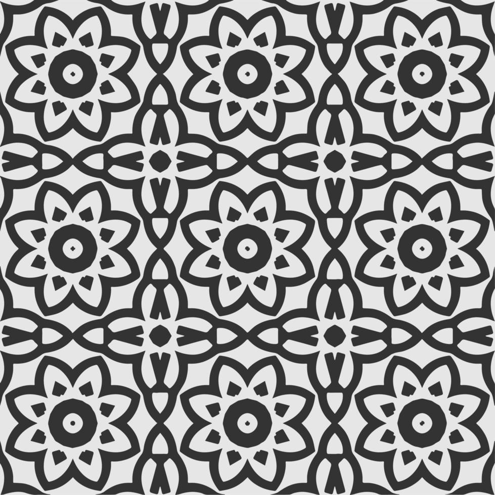 vector geometric flower shapes pattern background