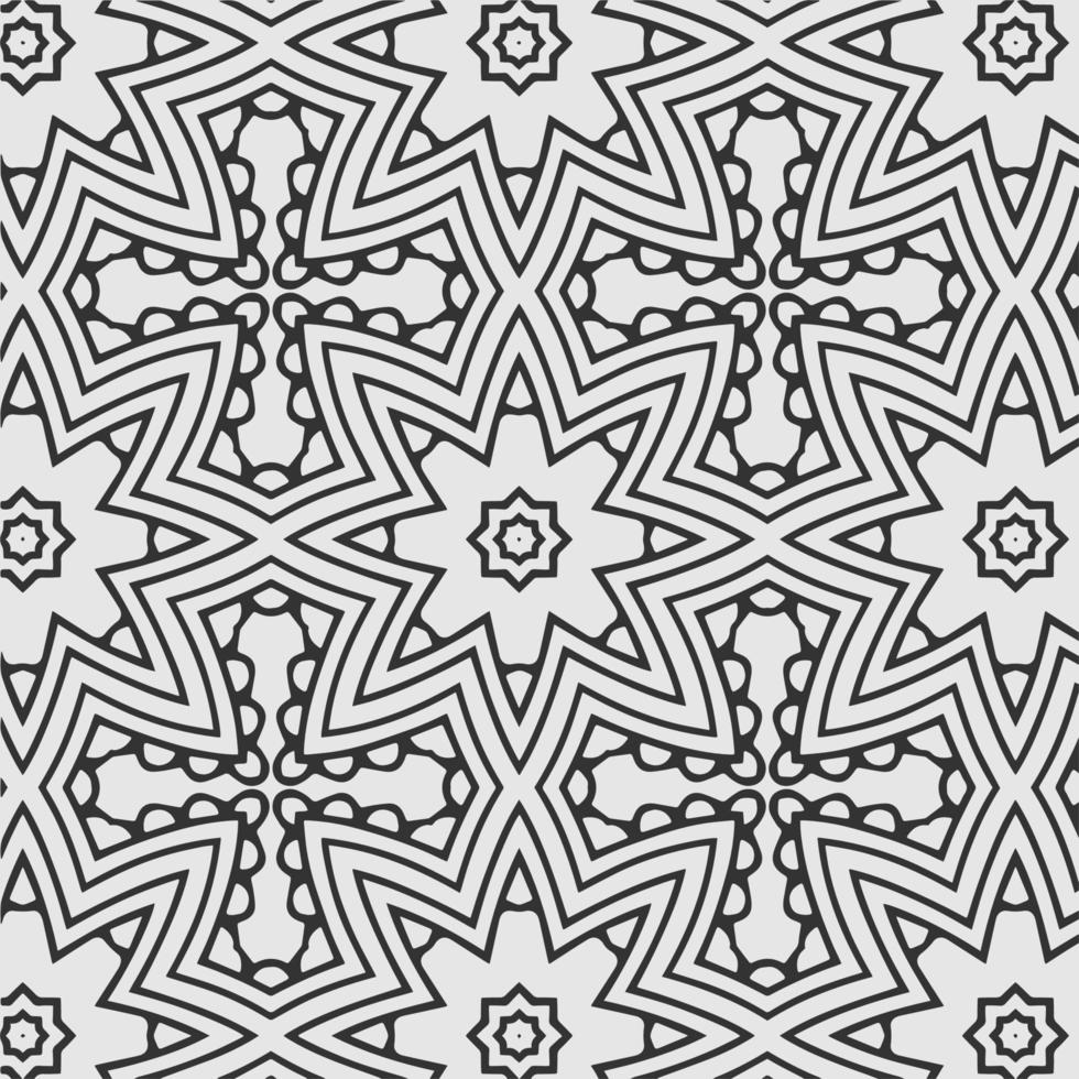 vector geometric flower shapes pattern background.