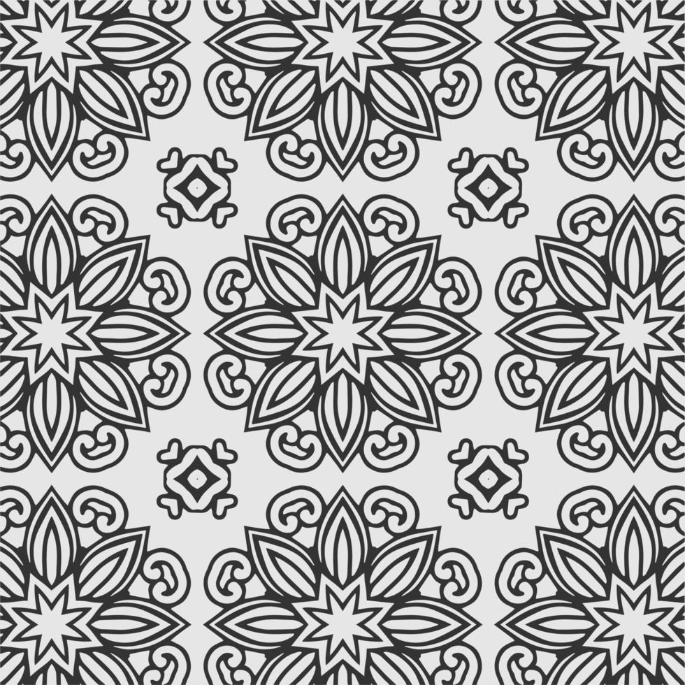 vector geometric flower shapes pattern background.