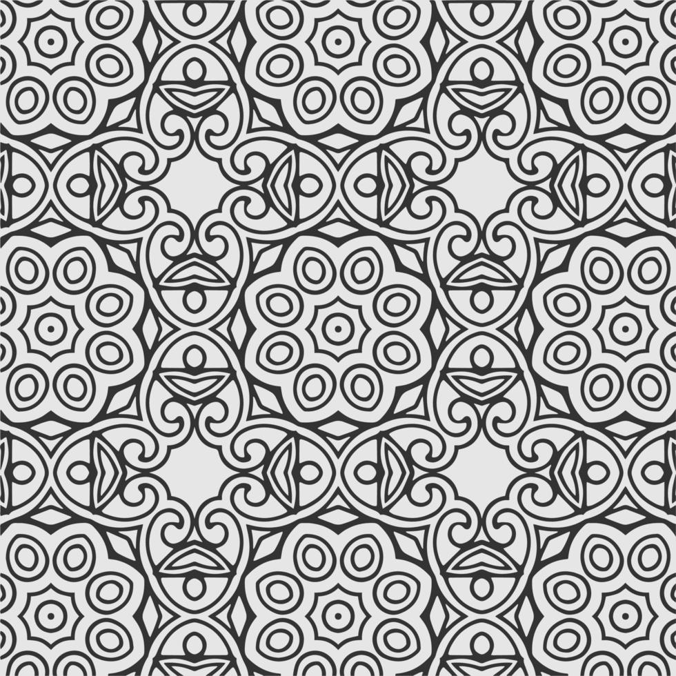 vector geometric flower shapes pattern background.