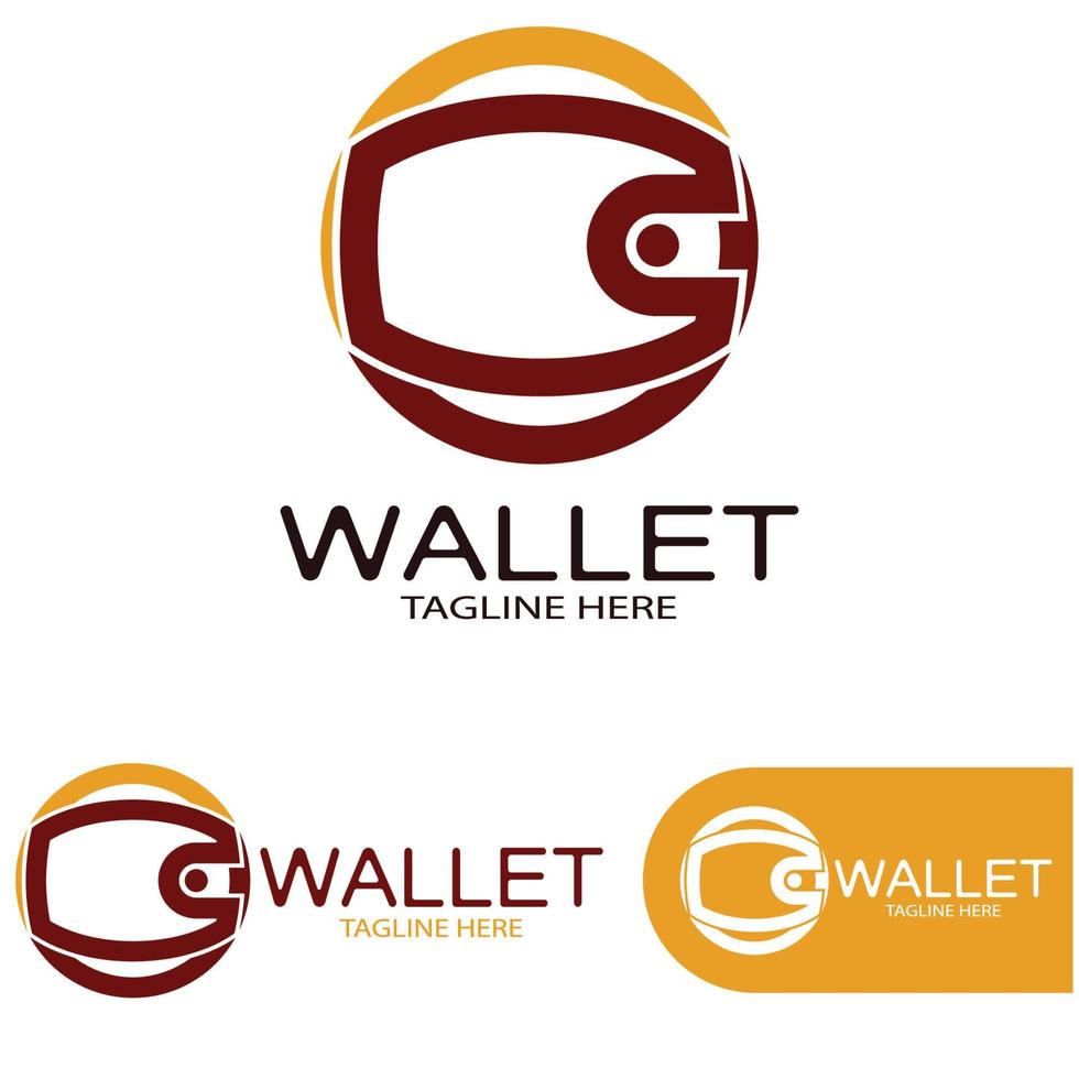 e wallet logo design illustration icon with a simple modern concept, for electronic wallets, digital money storage applications, digital savings, digital money transactions,vector vector