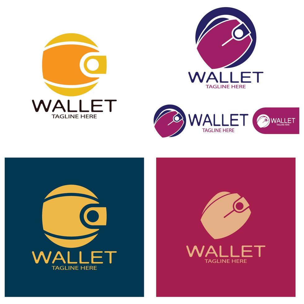 e wallet logo design illustration icon with a simple modern concept, for electronic wallets, digital money storage applications, digital savings, digital money transactions,vector vector