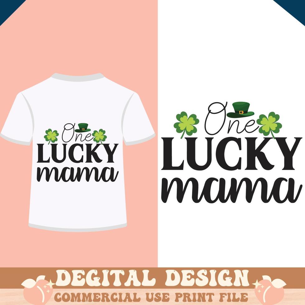 one lucky mama vector