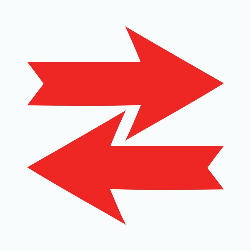 Red arrow icon vector EPS- 10