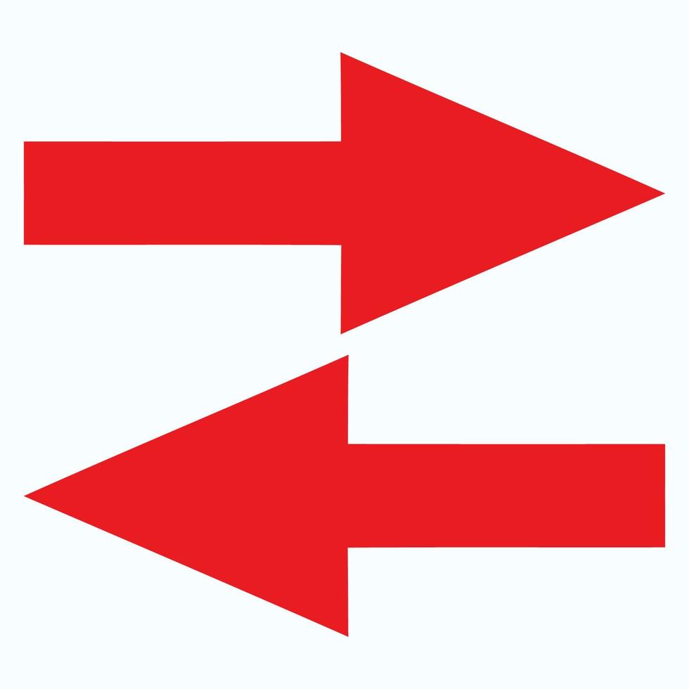 Red arrow icon vector EPS- 10
