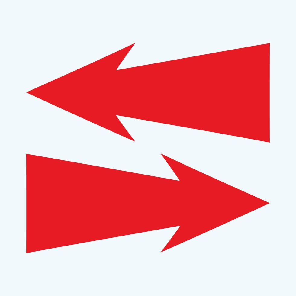 Red arrow icon vector EPS- 10