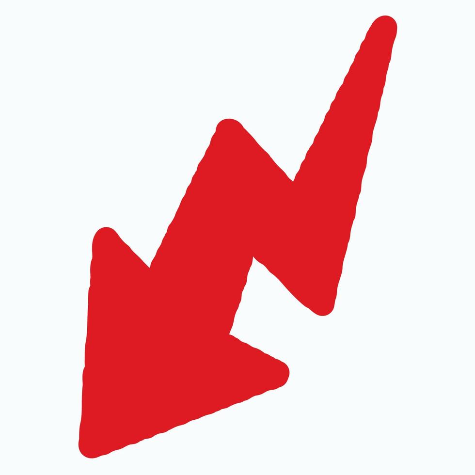 Red arrow icon vector EPS- 10