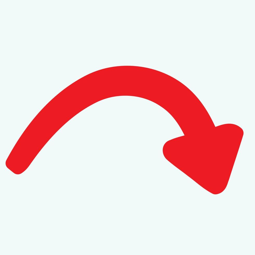Red arrow icon vector EPS- 10