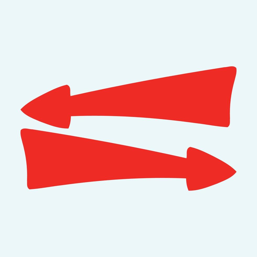 Red arrow icon vector EPS- 10