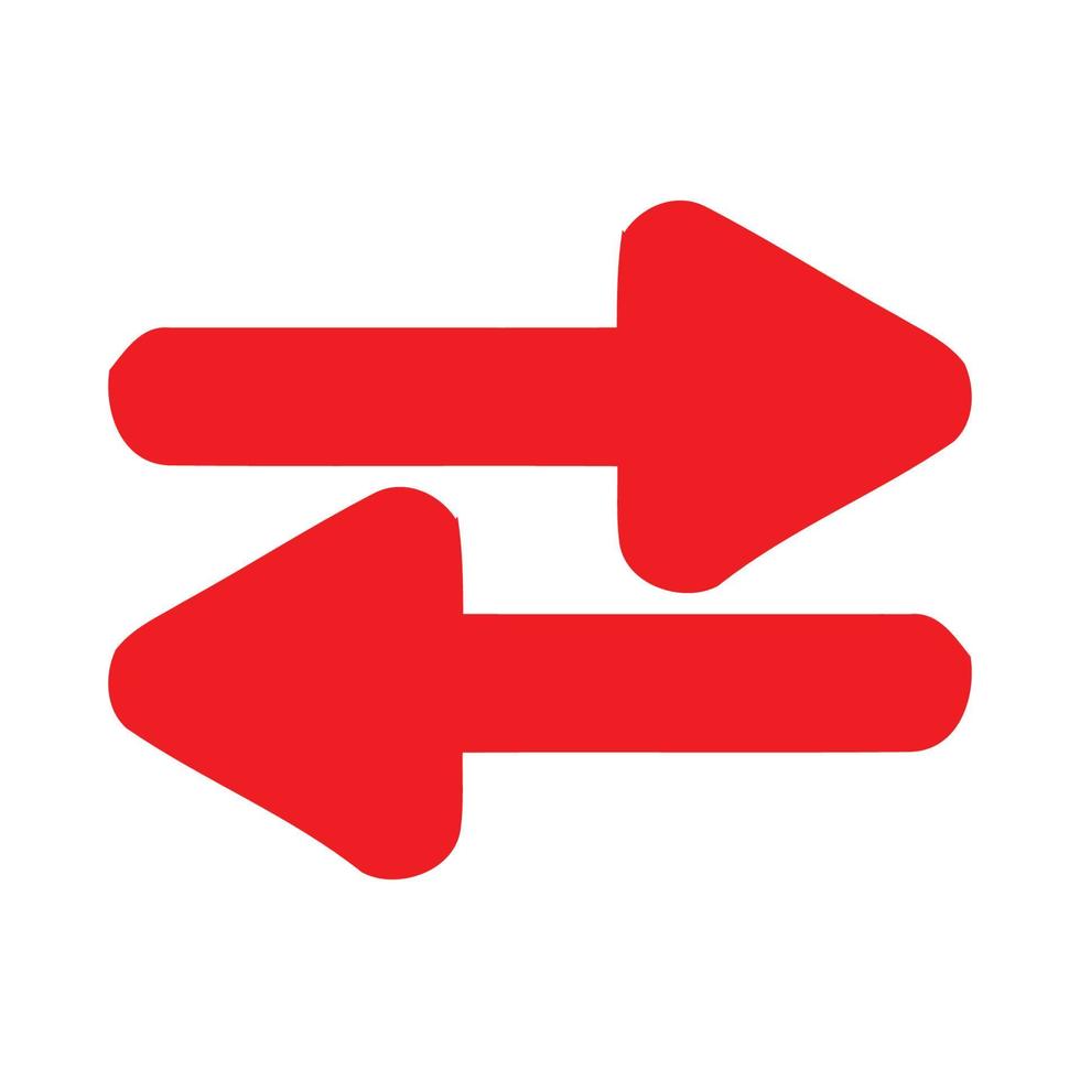 Red arrow icon vector EPS- 10