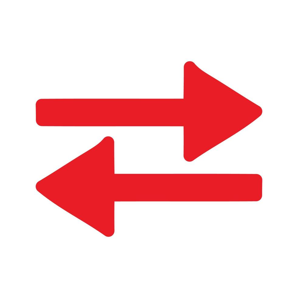 Red arrow icon vector EPS- 10