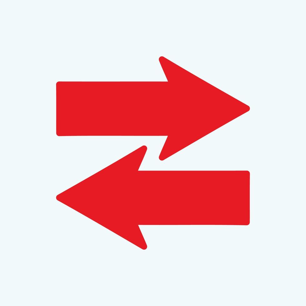 Red arrow icon vector EPS- 10