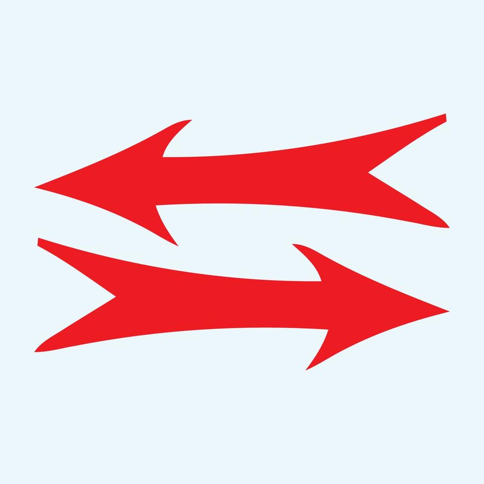 Red arrow icon vector EPS- 10