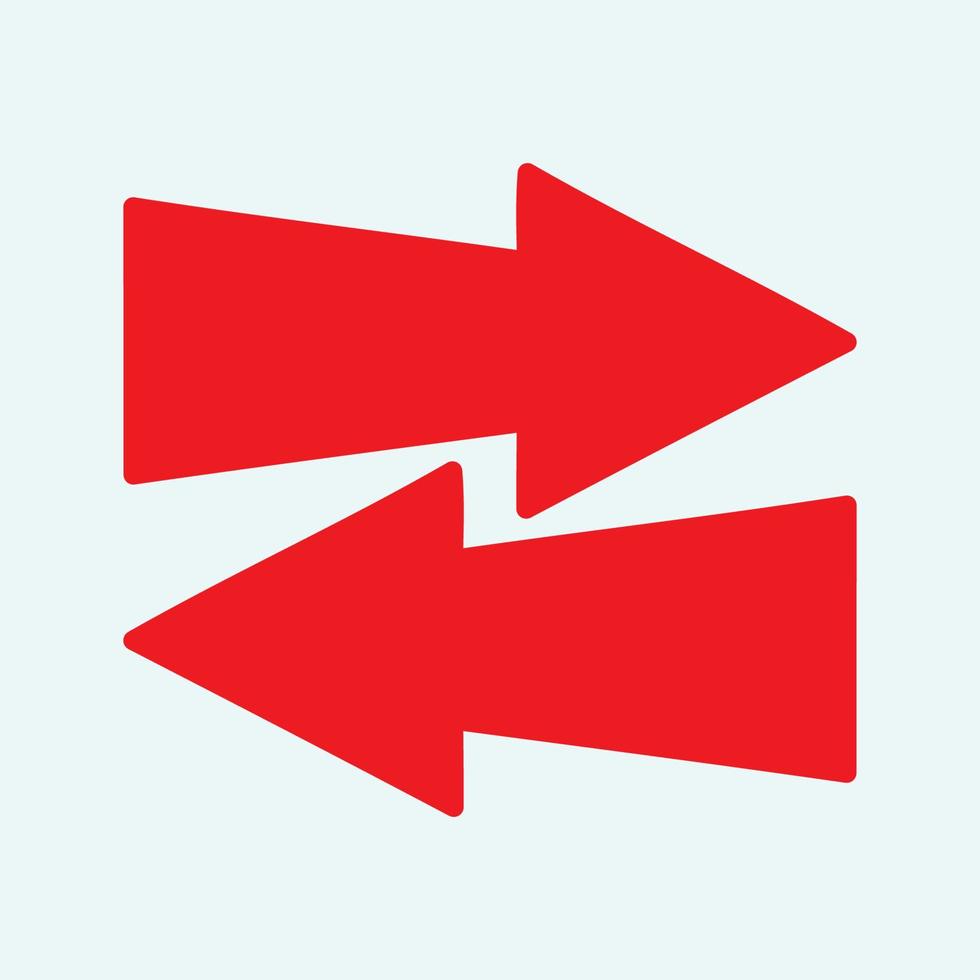 Red arrow icon vector EPS- 10