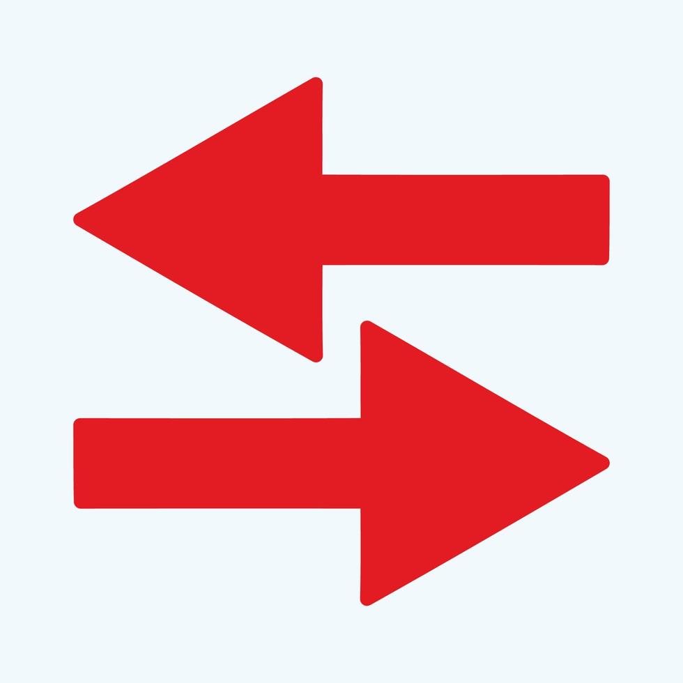 Red arrow icon vector EPS- 10