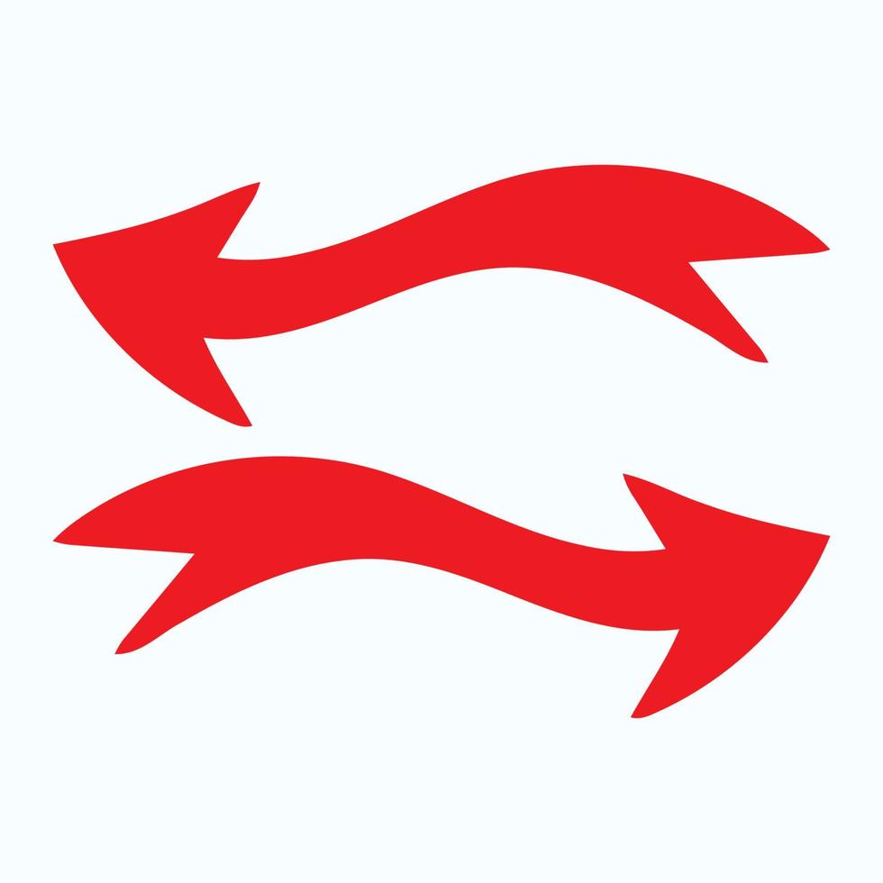 Red arrow icon vector EPS- 10