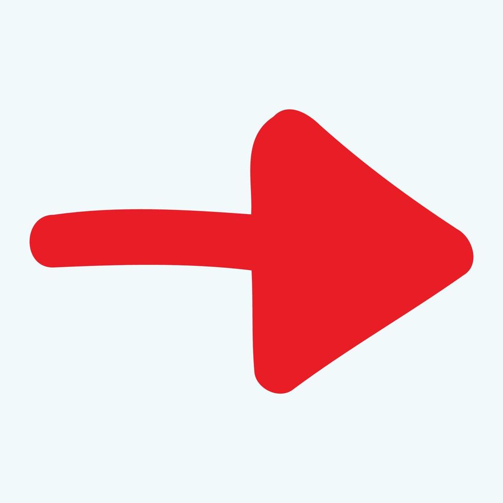 Red arrow icon vector EPS- 10