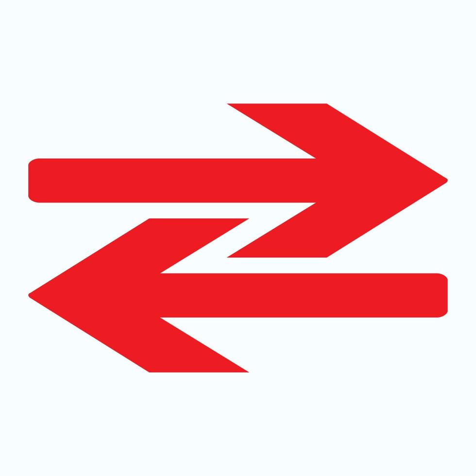 Red arrow icon vector EPS- 10