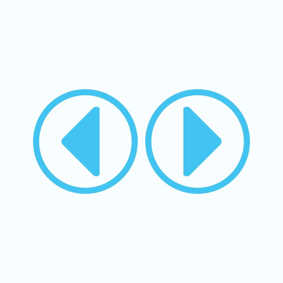 Play button icon in trendy flat style isolated on grey background. Play symbol for your web site design, logo, app, UI. Vector illustration