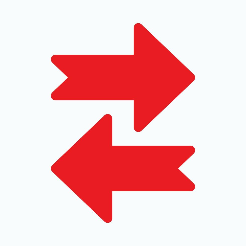 Red arrow icon vector EPS- 10