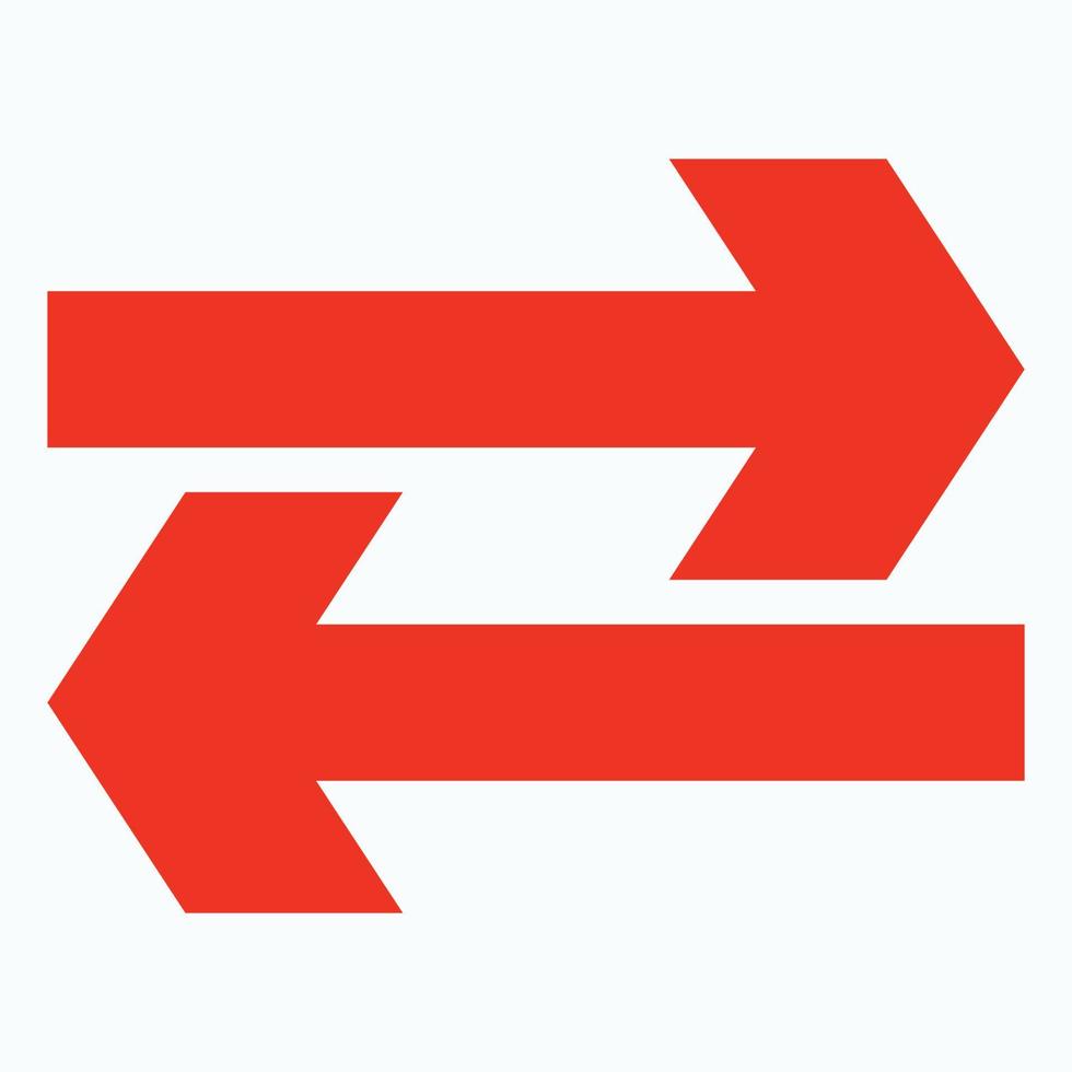 Red arrow icon vector EPS- 10
