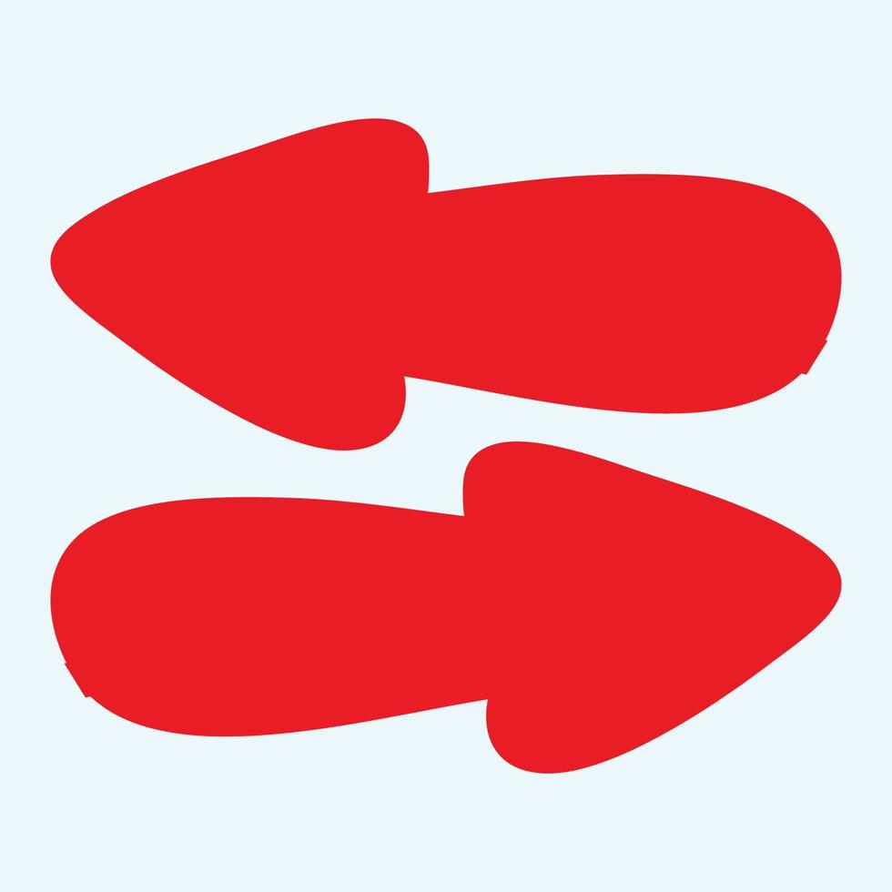 Red arrow icon vector EPS- 10