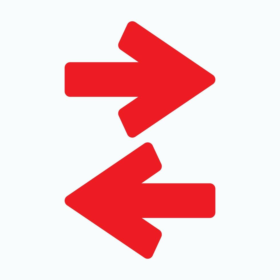 Red arrow icon vector EPS- 10