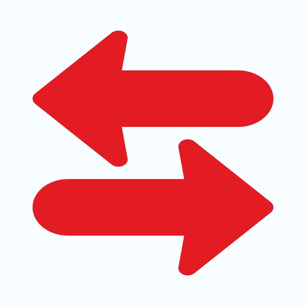 Red arrow icon vector EPS- 10