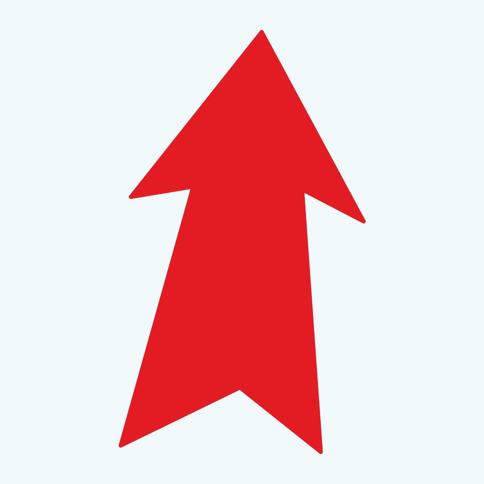 Red arrow icon vector EPS- 10