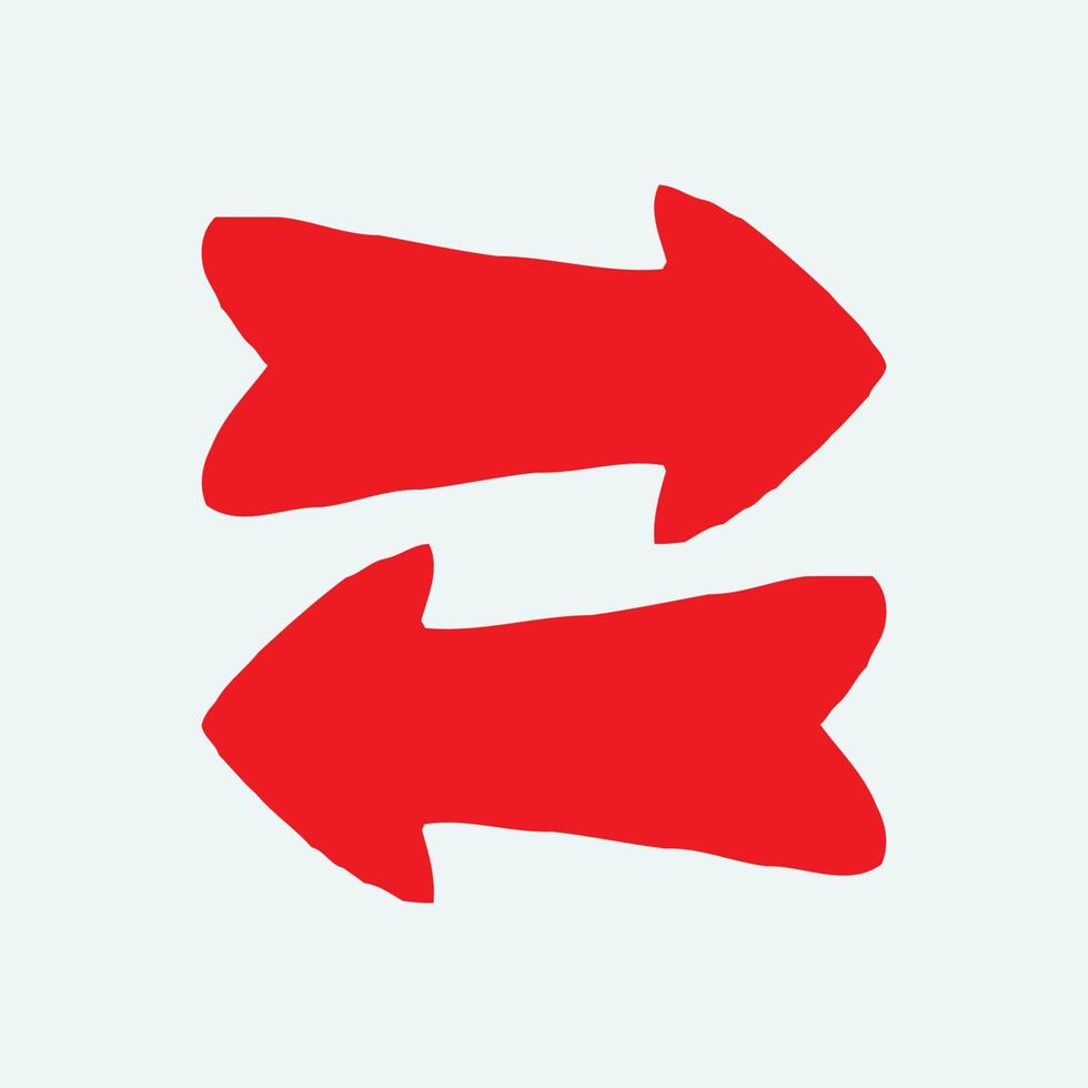 Red arrow icon vector EPS- 10