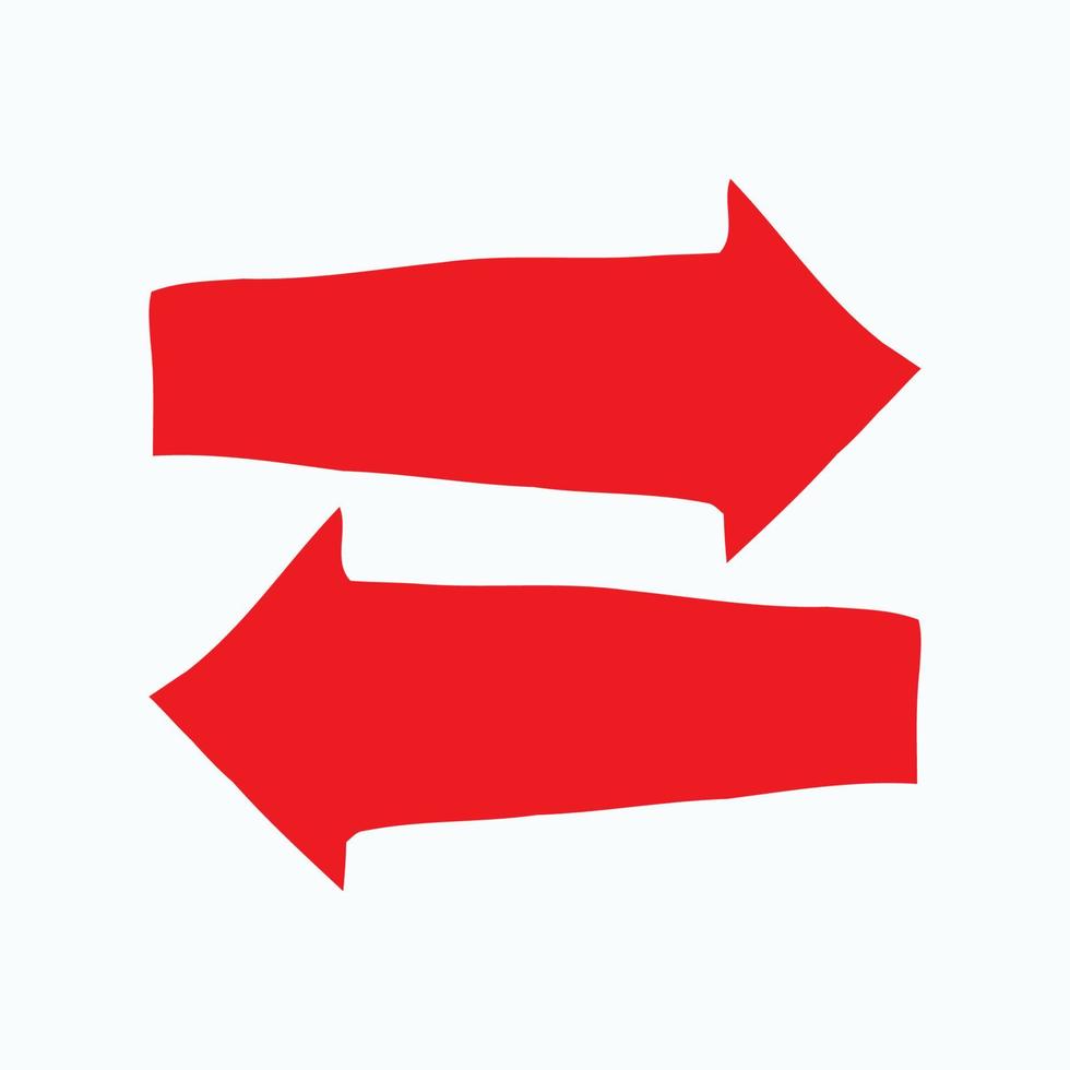 Red arrow icon vector EPS- 10