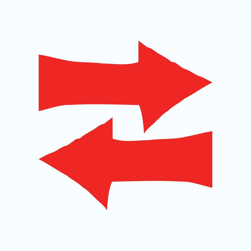 Red arrow icon vector EPS- 10