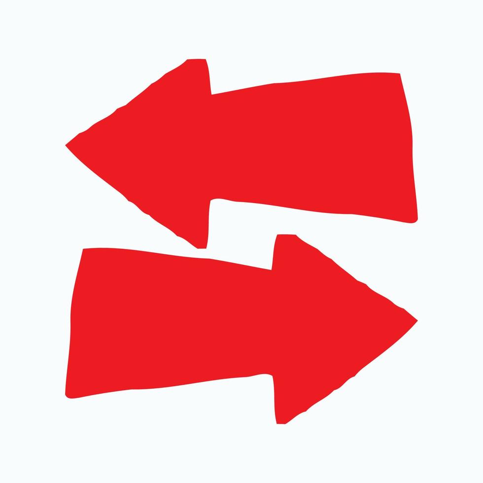 Red arrow icon vector EPS- 10