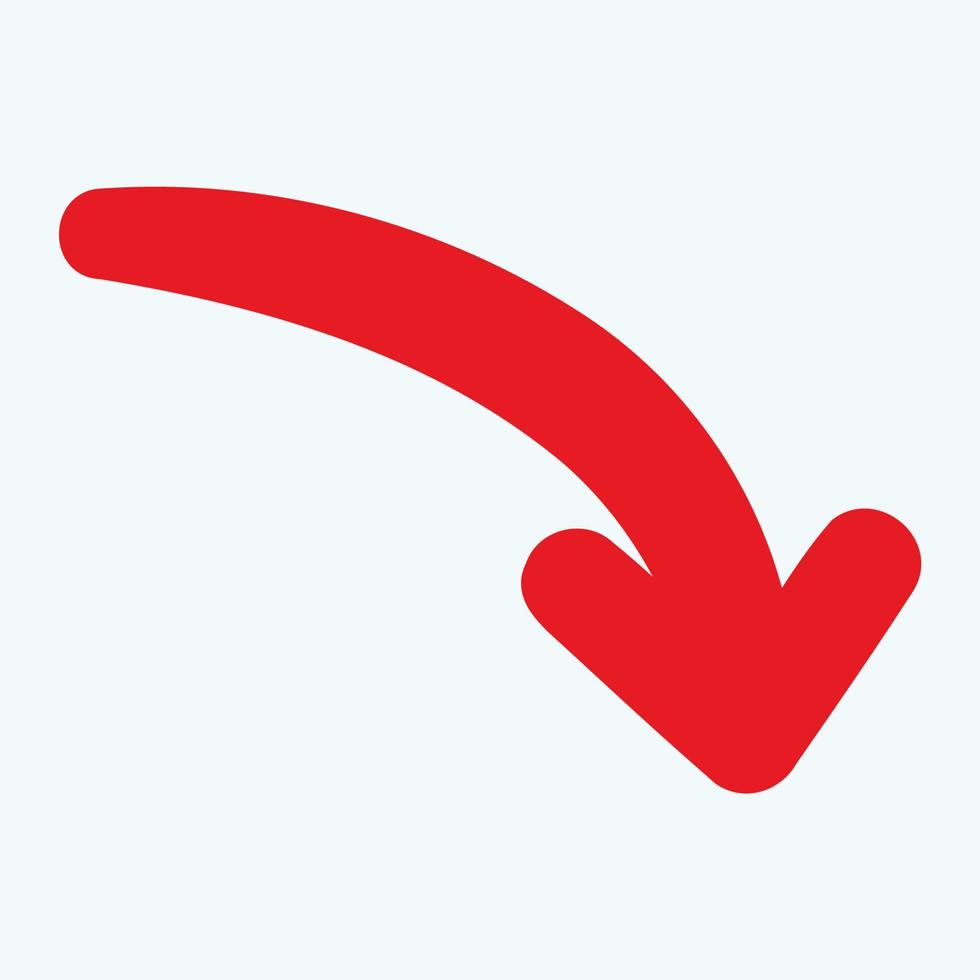 Red arrow icon vector EPS- 10