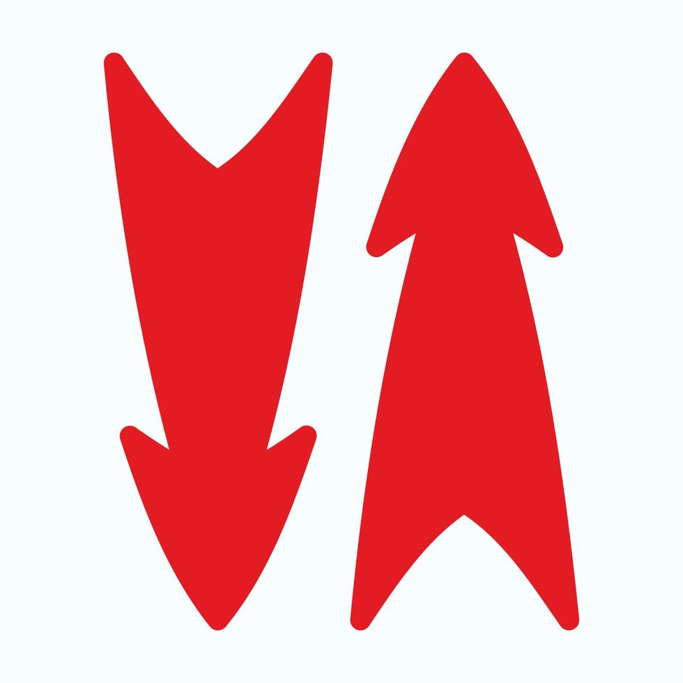 Red arrow icon vector EPS- 10