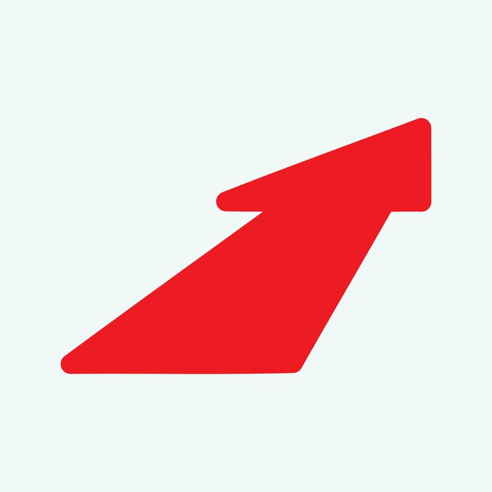 Red arrow icon vector EPS- 10