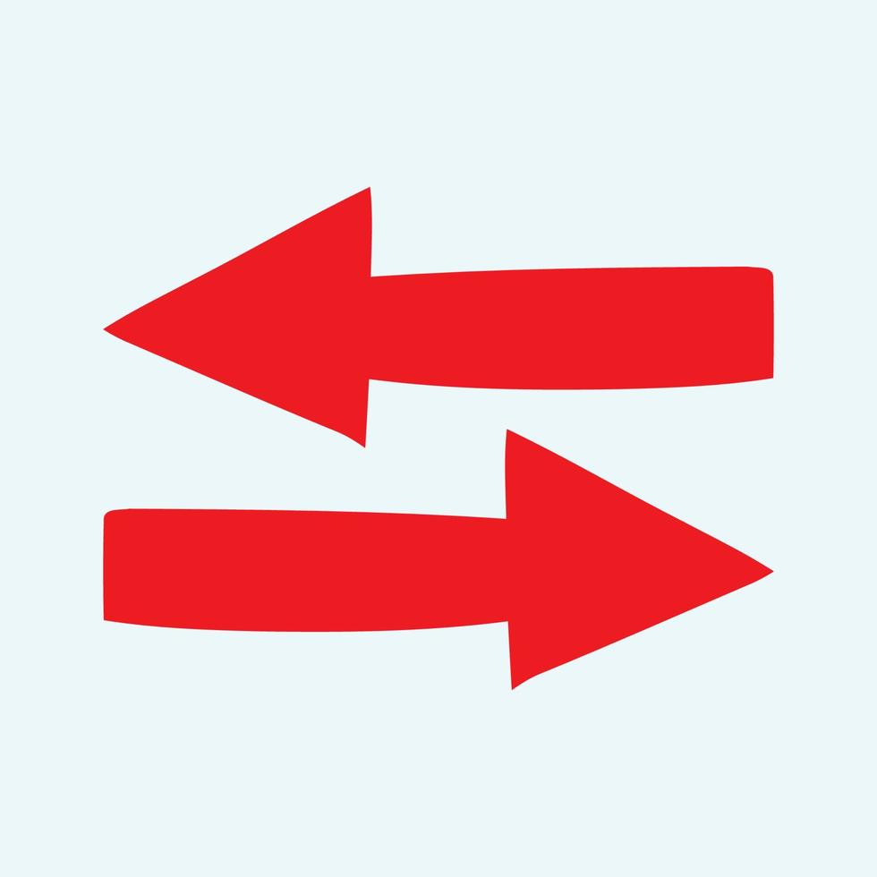 Red arrow icon vector EPS- 10