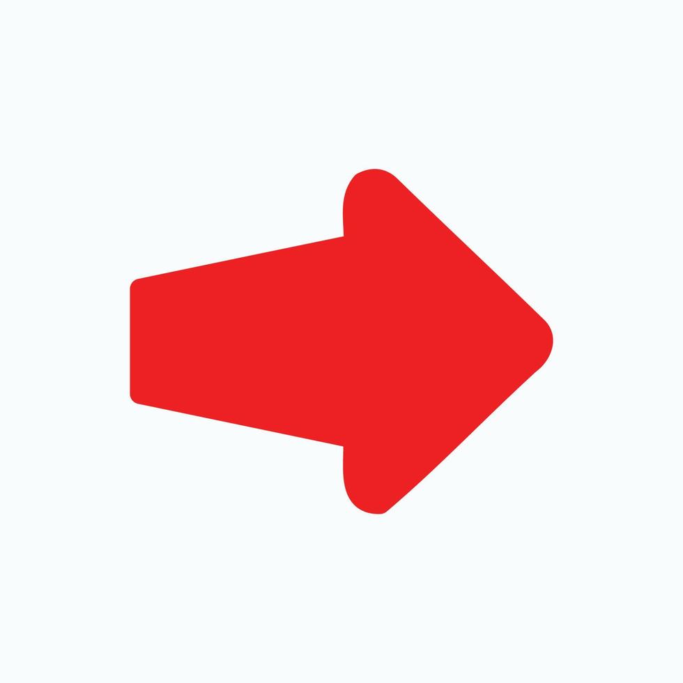Red arrow icon vector EPS- 10