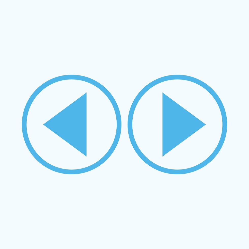 Play button icon in trendy flat style isolated on grey background. Play symbol for your web site design, logo, app, UI. Vector illustration
